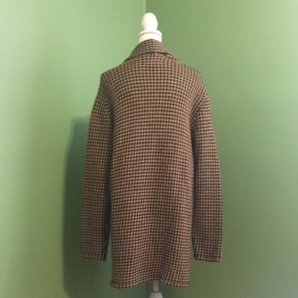 SAG HARBOR Houndstooth coat in brown and black - Picture 5 of 6